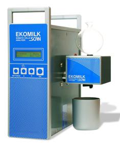 El analizador de células somáticas Ekomilk Scan está diseñado para un control rápido y rentable de la calidad de la leche en las explotaciones le