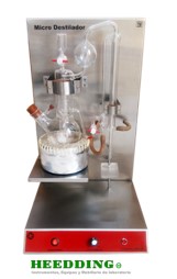 Aparato Destilador Micro-Kjeldahl para determinación de Nitrógeno por arrastre de vapor, para muestras hasta de 50 ml. 